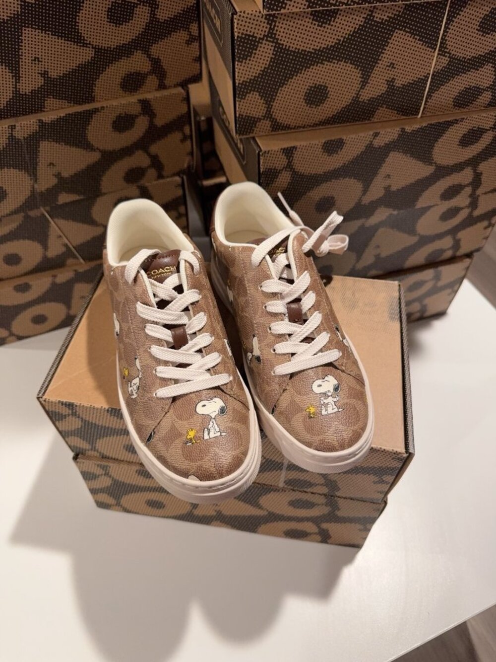 Coach X Peanuts High Line Sneaker In Signature Canvas With Snoopy Print CBZ77 - Picture 5 of 6